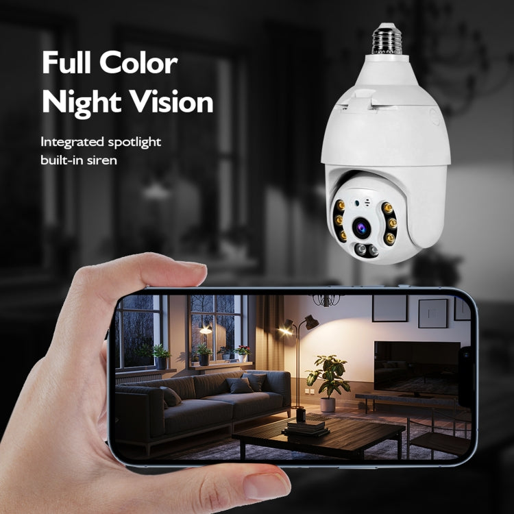 DP18 3.0MP Smart WiFi 1080P HD Outdoor Network Light Bulb Camera, Support Infrared Night Vision & Motion Detection & TF Card by bashfashion