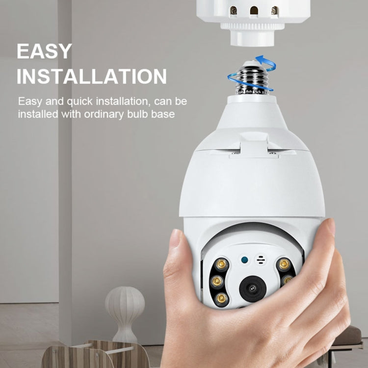 DP18 3.0MP Smart WiFi 1080P HD Outdoor Network Light Bulb Camera, Support Infrared Night Vision & Motion Detection & TF Card by bashfashion