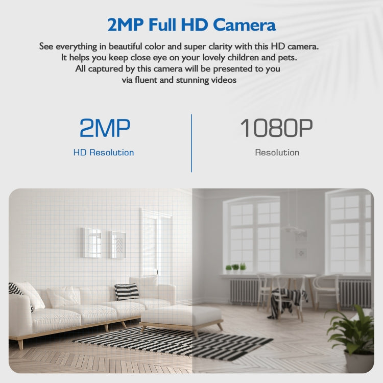 DP17 2.0 Million Pixels Single Light Source Smart Dual-band WiFi 1080P HD Outdoor Network Light Bulb Camera, Support Infrared Night Vision & Two-way Audio & Motion Detection & TF Card by bashfashion