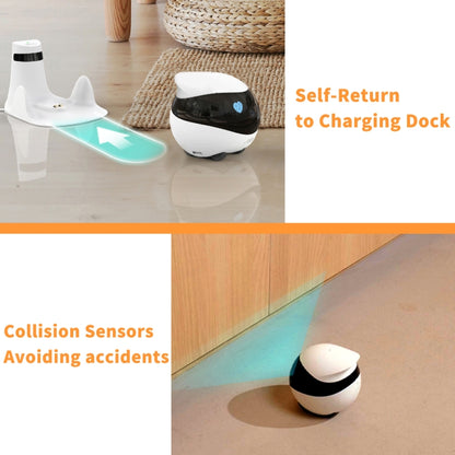 EBO SE 1080P HD Smart Home Companion Robot Remote Monitoring Camera, Support Infrared Night Vision & Two-way Voice & TF Card, US Plug by bashfashion