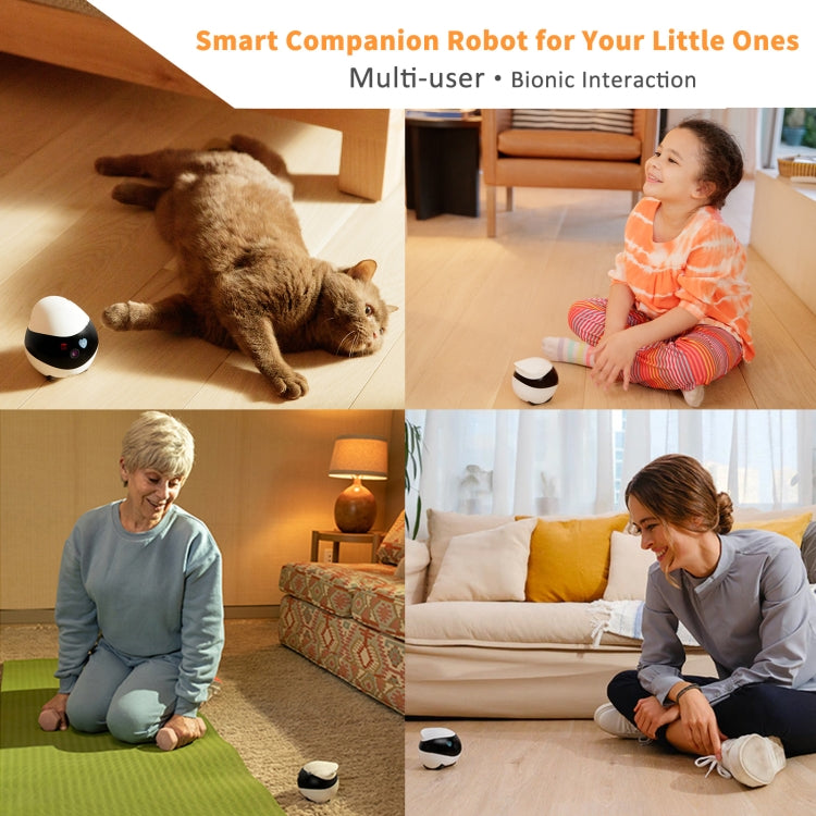 EBO SE 1080P HD Smart Home Companion Robot Remote Monitoring Camera, Support Infrared Night Vision & Two-way Voice & TF Card, US Plug by bashfashion