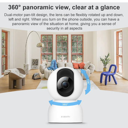 Original Xiaomi Smart Camera 2 PTZ, 360 Degree Panorama 1440P 2.5K Daul Band WiFi Support Micro SD Card, US Plug by Xiaomi