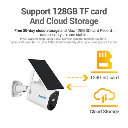 ESCAM QF490 HD 1080P 4G 3.8W Solar Panel IP Camera, EU Version by ESCAM