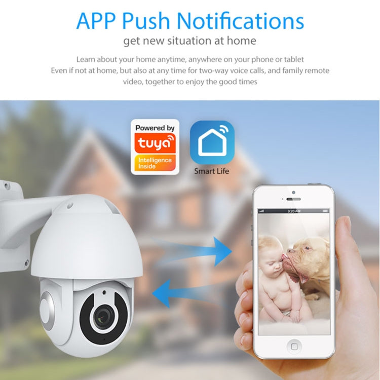 NEO NIP-33RQ WiFi Outdoor Smart PT IP Camera(White) by NEO