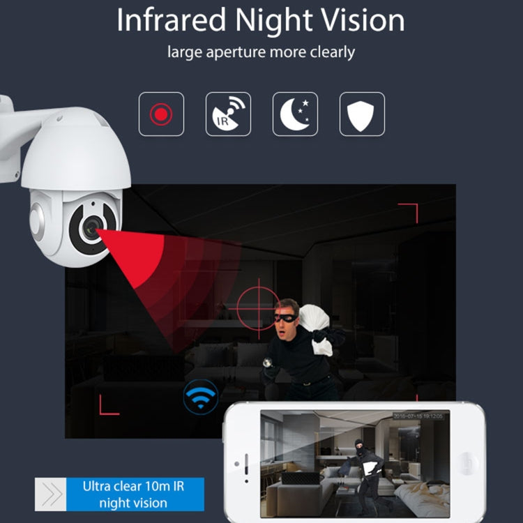 NEO NIP-33RQ WiFi Outdoor Smart PT IP Camera(White) by NEO