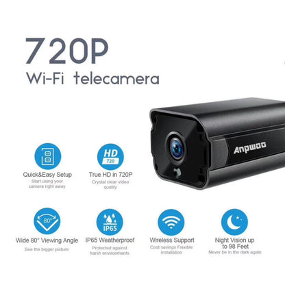 Anpwoo Paladin 720P HD WiFi IP Camera, Support Motion Detection & Infrared Night Vision & TF Card(Max 64GB) by Anpwoo