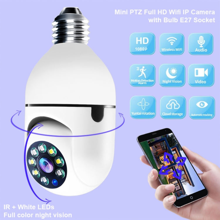 GA-C11 1080P 2MP 2.4G Single Frequency Two-way Voice Intercom Bulb Camera (White) by bashfashion