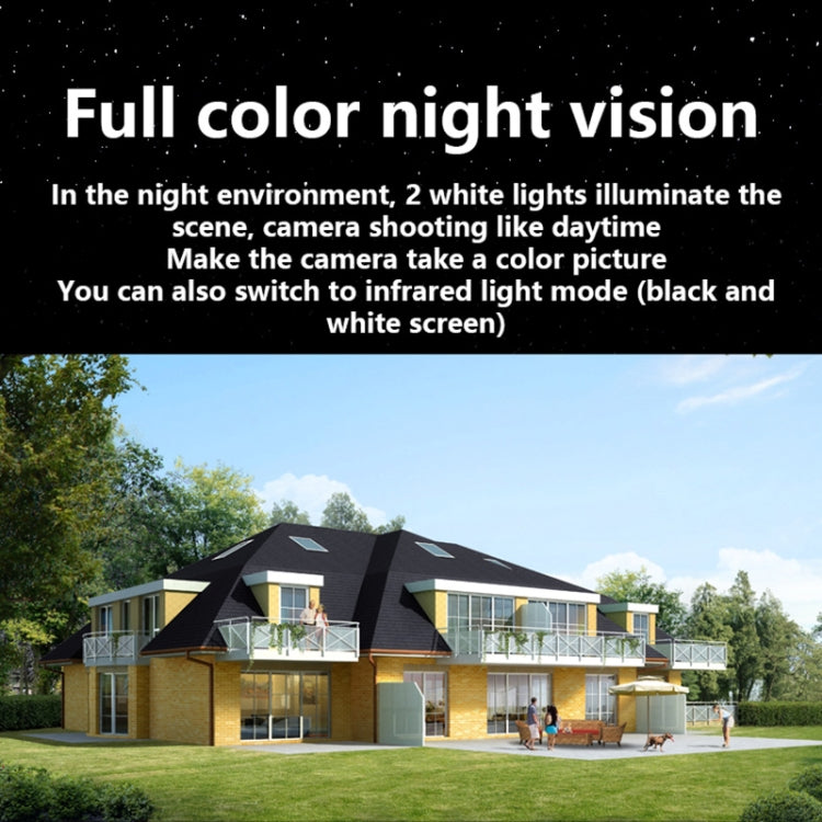 VESAFE Y4P Outdoor HD 1080P Solar Power Security IP Camera, Support Motion Detection & PIR Wake up, IP66 Waterproof(White) by bashfashion