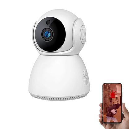 YT24 V380 1.0MP Pan-tilt IP Camera WiFi Smart Security Camera, Support TF Card / Two-way Audio / Motion Detection / Night Vision(EU Plug) by bashfashion