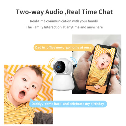 YT24 V380 1.0MP Pan-tilt IP Camera WiFi Smart Security Camera, Support TF Card / Two-way Audio / Motion Detection / Night Vision(AU Plug) by bashfashion