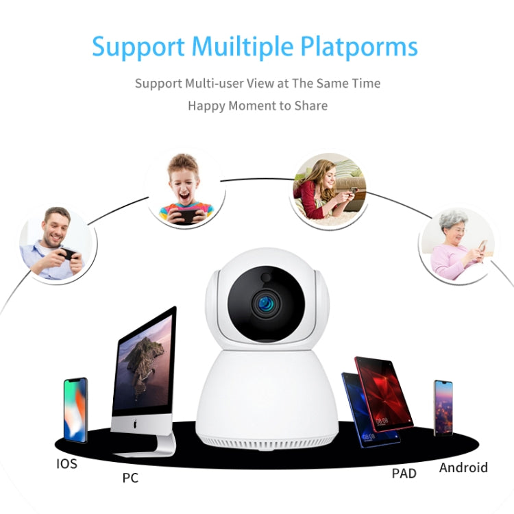 YT24 V380 3.0MP Pan-tilt IP Camera WiFi Smart Security Camera, Support TF Card / Two-way Audio / Motion Detection / Night Vision(US Plug) by bashfashion