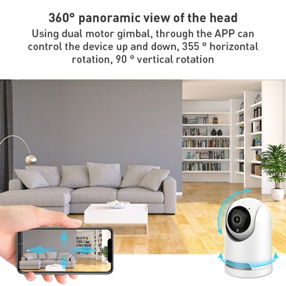 YT64 ICSEE 1080P Pan-tilt WiFi Smart IP Camera, Support TF Card / Two-way Audio / Motion Detection / Night Vision(UK Plug) by bashfashion