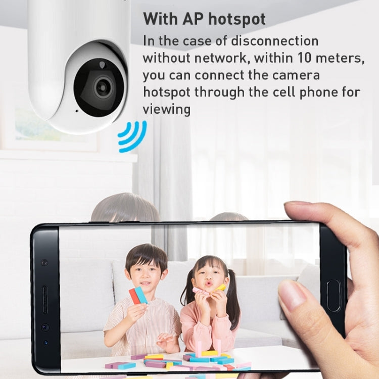 YT64 ICSEE 1080P Pan-tilt WiFi Smart IP Camera, Support TF Card / Two-way Audio / Motion Detection / Night Vision(EU Plug) by bashfashion