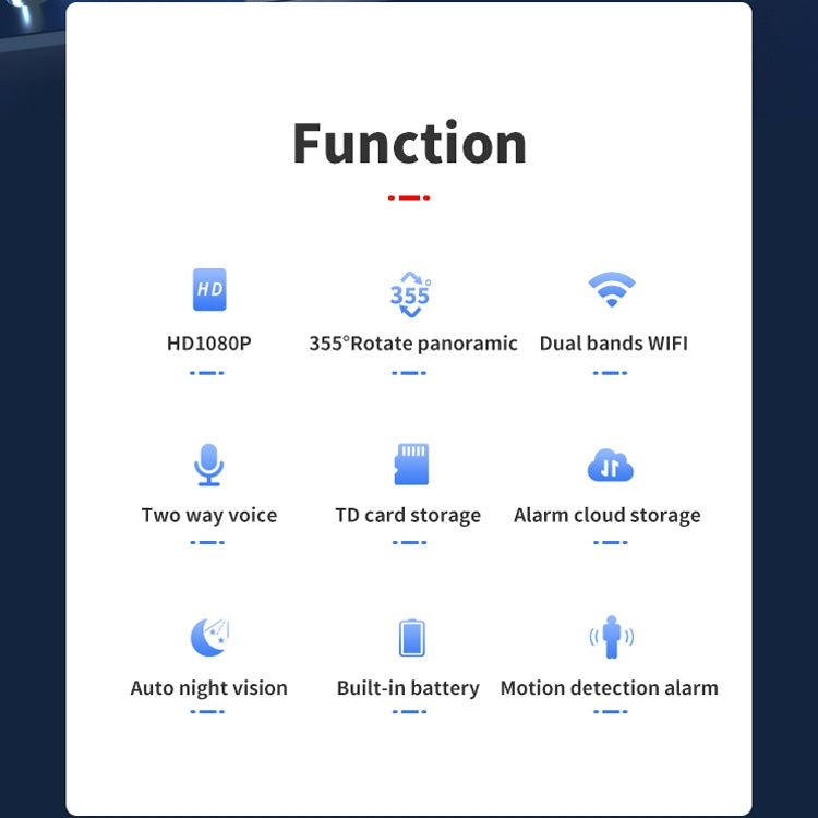 CAMSOY X1 Indoor Full HD 1080P WiFi Two Way Talk Pan and Tilt Camera (White) by CAMSOY