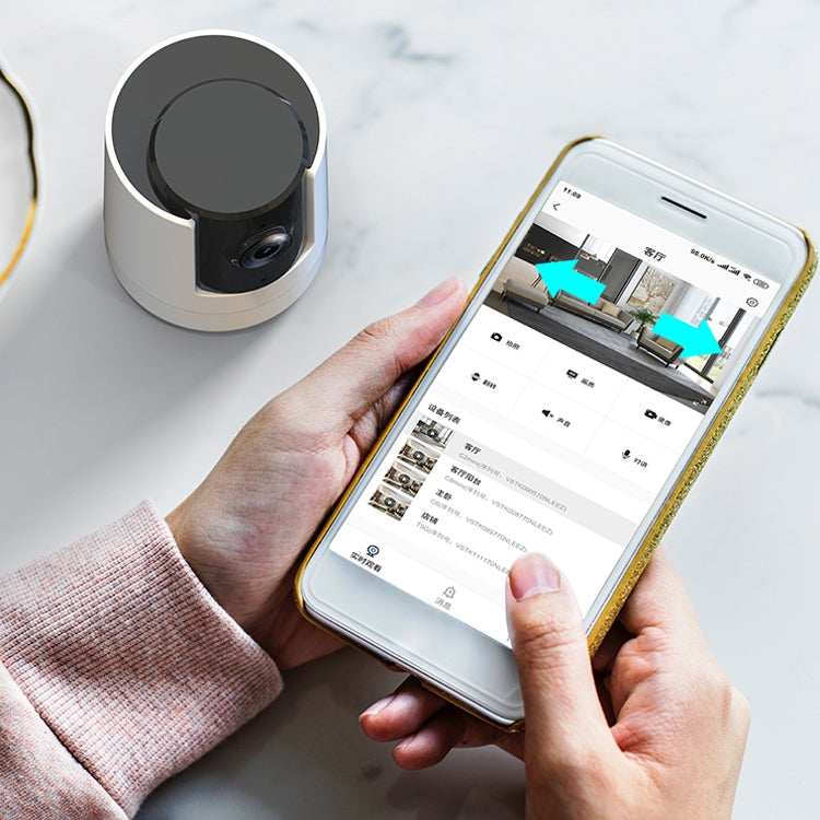 CAMSOY X1 Indoor Full HD 1080P WiFi Two Way Talk Pan and Tilt Camera (White) by CAMSOY