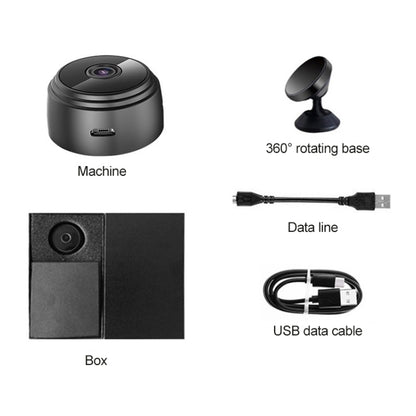 A9 1080P WiFi Wireless Network Camera Wide-angle Recorder (Black) by bashfashion
