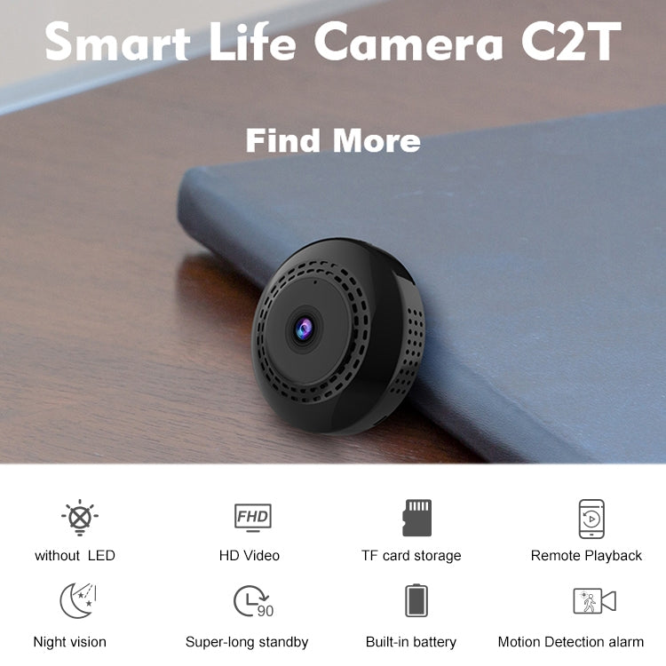 CAMSOY C2T 1080P WiFi Wireless Network Action Camera Wide-angle Recorder by CAMSOY