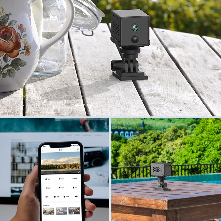 CAMSOY S30W 1080P Low Power Consumption WiFi Wireless Network Action Camera Wide-angle Recorder with Mount by CAMSOY