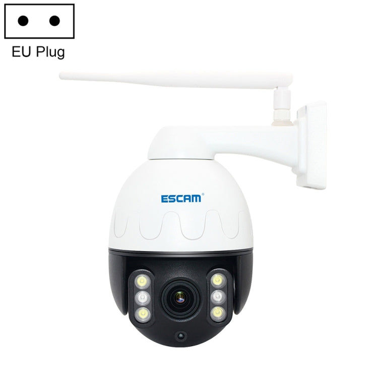 ESCAM Q5068 H.265 5MP Pan / Tilt / 4X Zoom WiFi Waterproof IP Camera, Support ONVIF Two Way Talk & Night Vision, EU Plug by ESCAM