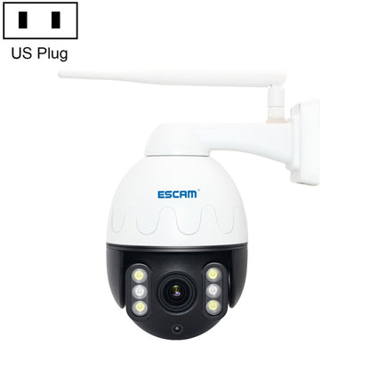 ESCAM Q5068 H.265 5MP Pan / Tilt / 4X Zoom WiFi Waterproof IP Camera, Support ONVIF Two Way Talk & Night Vision, US Plug by ESCAM