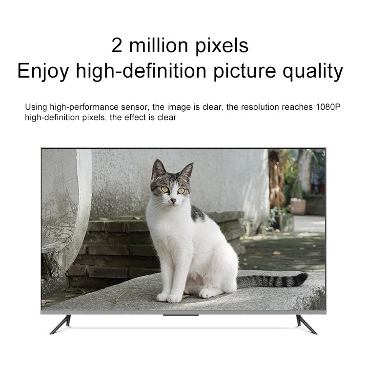 Q4 2.0 Million Pixels 1080P HD Wireless IP Camera, Support Motion Detection & Two-way Audio & Infrared Night Vision & TF Card, EU Plug by bashfashion