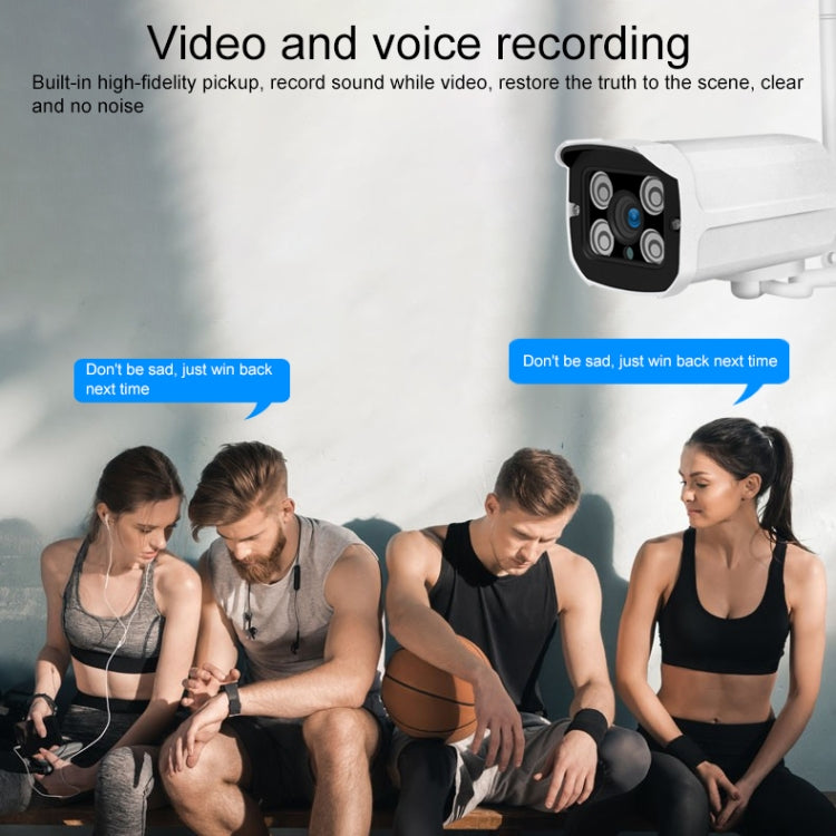 Q8 1080P HD Wireless IP Camera, Support Motion Detection & Infrared Night Vision & TF Card, AU Plug by bashfashion