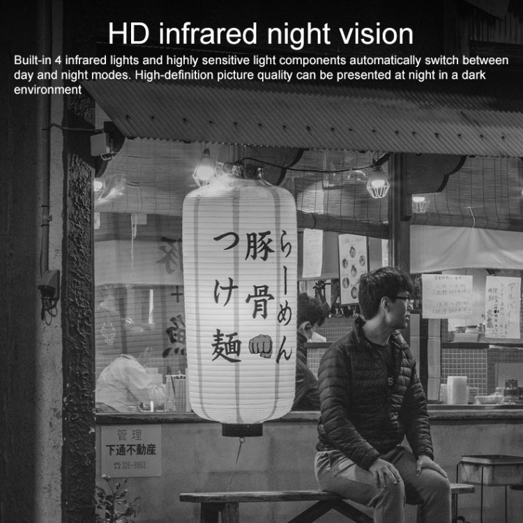 Q8 1080P HD Wireless IP Camera, Support Motion Detection & Infrared Night Vision & TF Card, EU Plug by bashfashion