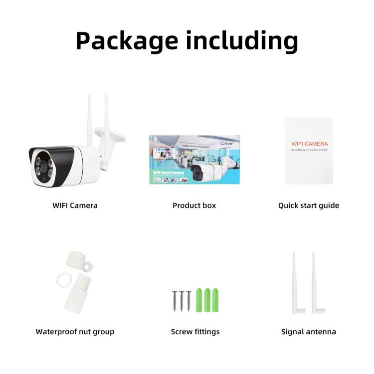Q29 1080P HD Wireless IP Camera, Support Motion Detection & Infrared Night Vision & TF Card, US Plug by bashfashion