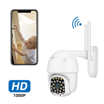 QX18 1080P HD WiFi IP Camera, Support Night Vision & Motion Detection & Two Way Audio & TF Card, US Plug by bashfashion