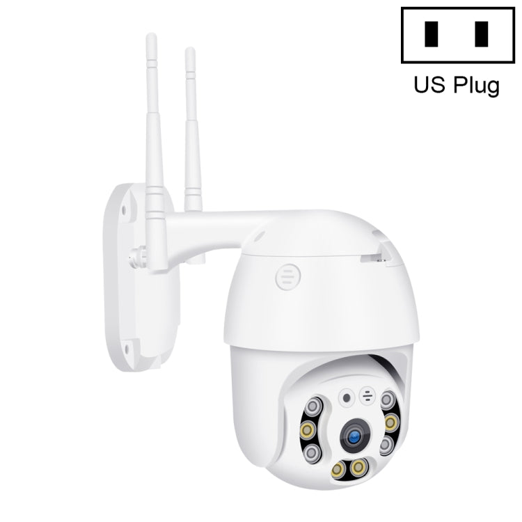 QX21 1080P HD WiFi IP Camera, Support Night Vision & Motion Detection & Two Way Audio & TF Card, US Plug by bashfashion