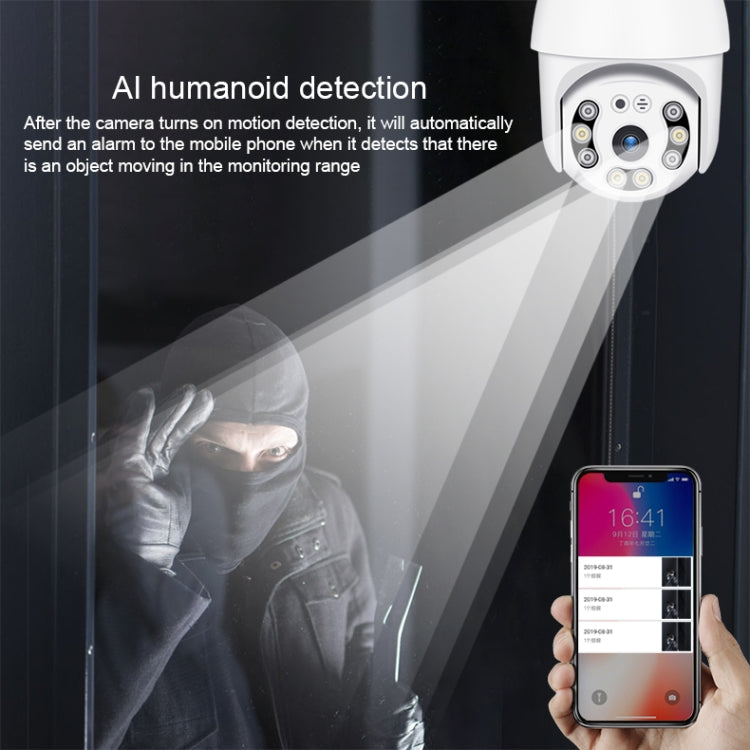 QX21 1080P HD WiFi IP Camera, Support Night Vision & Motion Detection & Two Way Audio & TF Card, AU Plug by bashfashion