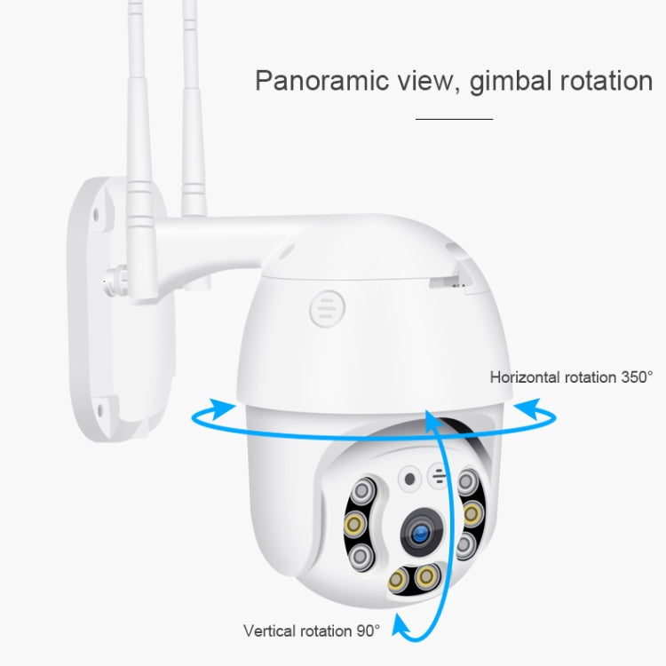 QX21 1080P HD WiFi IP Camera, Support Night Vision & Motion Detection & Two Way Audio & TF Card, AU Plug by bashfashion