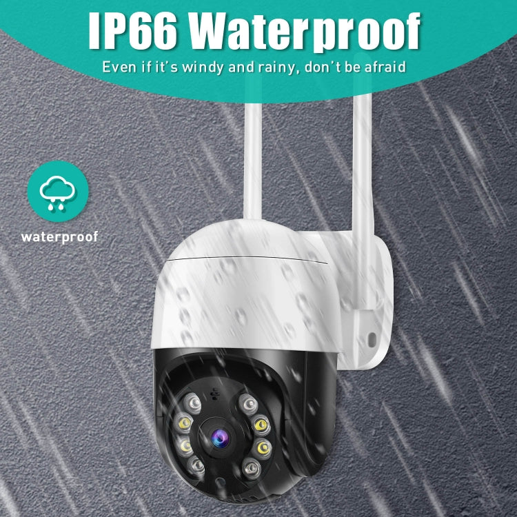 QX29 3.0MP HD WiFi IP Camera, Support Night Vision & Motion Detection & Two Way Audio & TF Card, AU Plug by bashfashion