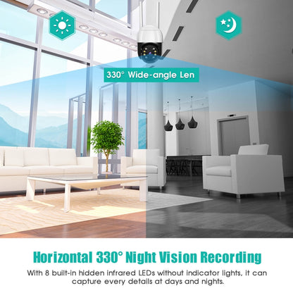 QX29 3.0MP HD WiFi IP Camera, Support Night Vision & Motion Detection & Two Way Audio & TF Card, UK Plug by bashfashion