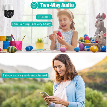 QX29 3.0MP HD WiFi IP Camera, Support Night Vision & Motion Detection & Two Way Audio & TF Card, UK Plug by bashfashion