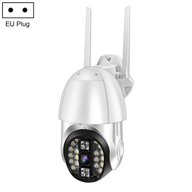 QX33 1080P Panoramic PTZ 360 Degree Rotating WIFI Camera, Support Day and Night Full Color & Two-way Voice Intercom & Motion Detection Alarm & Video Playback & 64GB TF Card，EU Plug by bashfashion