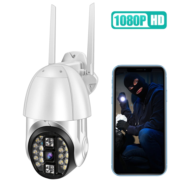 QX33 1080P Panoramic PTZ 360 Degree Rotating WIFI Camera, Support Day and Night Full Color & Two-way Voice Intercom & Motion Detection Alarm & Video Playback & 64GB TF Card, US Plug by bashfashion