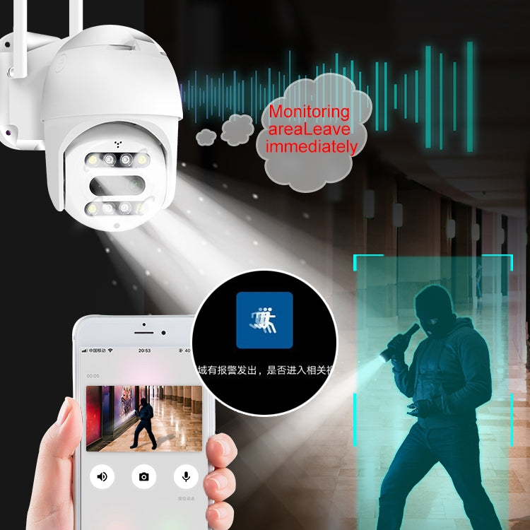 QX48 Pixels 1080P HD Wireless IP Camera, Support Motion Detection & Infrared Night Vision & TF Card(UK Plug) by bashfashion