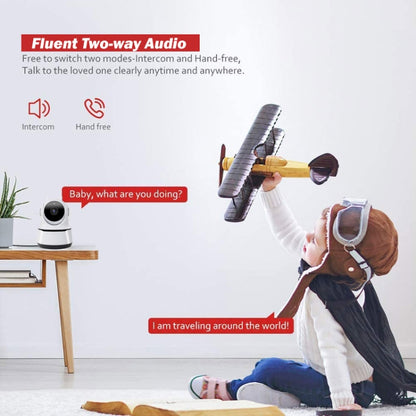 PAF200 2MP 1080P HD Wireless IP Camera, Support Motion Detection & Infrared Night Vision & TF Card(US Plug) by bashfashion