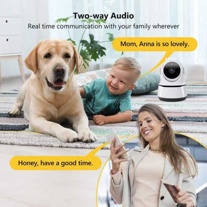 PAF200 2MP 1080P HD Wireless IP Camera, Support Motion Detection & Infrared Night Vision & TF Card(US Plug) by bashfashion