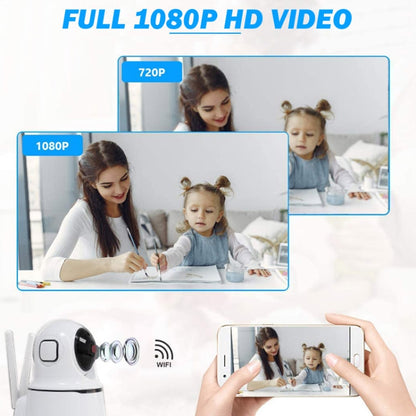 PAF200 2MP 1080P HD Wireless IP Camera, Support Motion Detection & Infrared Night Vision & TF Card(UK Plug) by bashfashion