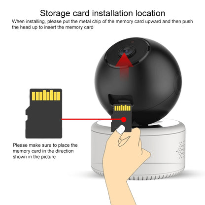 YT46 HD Wireless Indoor Network Shaking Head Camera, Support Motion Detection & Infrared Night Vision & Micro SD Card, UK Plug by bashfashion