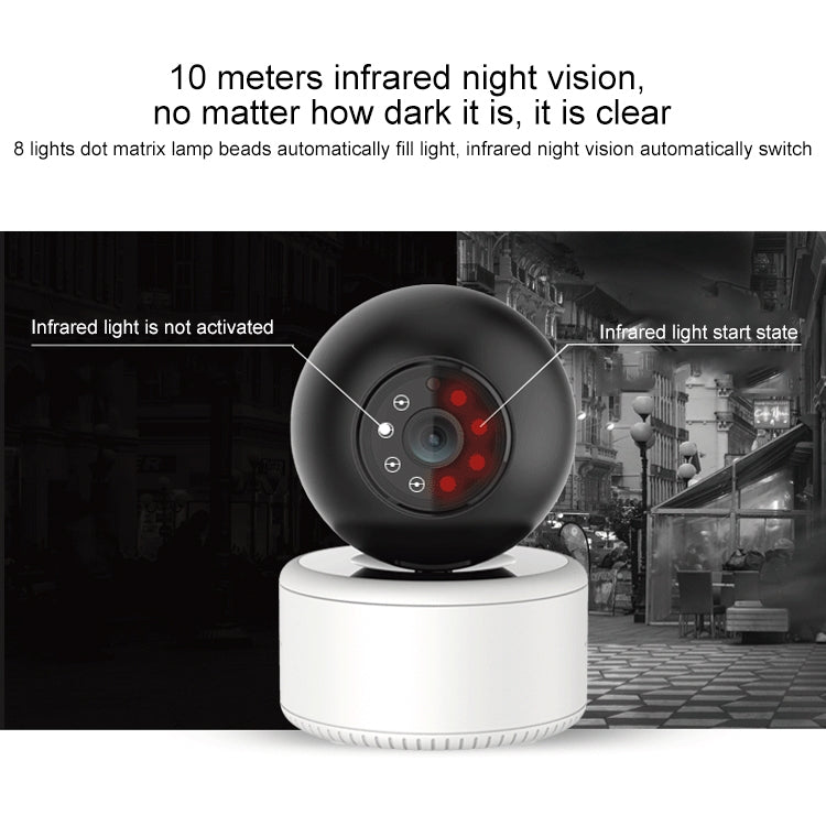 YT46 HD Wireless Indoor Network Shaking Head Camera, Support Motion Detection & Infrared Night Vision & Micro SD Card, UK Plug by bashfashion