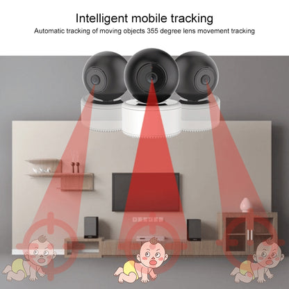 YT46 HD Wireless Indoor Network Shaking Head Camera, Support Motion Detection & Infrared Night Vision & Micro SD Card, EU Plug by bashfashion