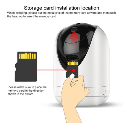 YT47 HD Wireless Indoor Network Shaking Head Camera, Support Motion Detection & Infrared Night Vision & Micro SD Card, EU Plug by bashfashion