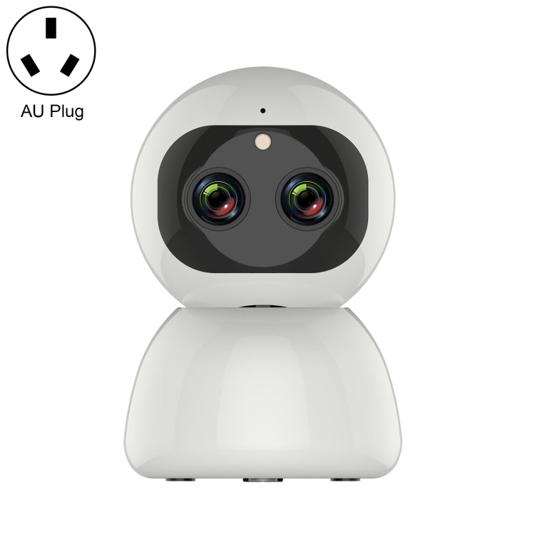 YT48 HD Wireless Indoor Network Shaking Head Binocular Camera, Support Motion Detection & Infrared Night Vision & Micro SD Card, AU Plug by bashfashion