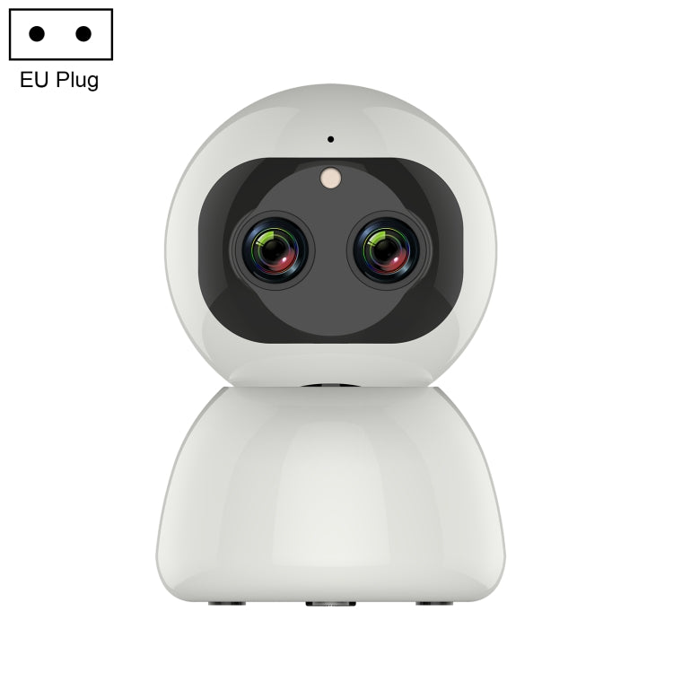 YT48 HD Wireless Indoor Network Shaking Head Binocular Camera, Support Motion Detection & Infrared Night Vision & Micro SD Card, EU Plug by bashfashion