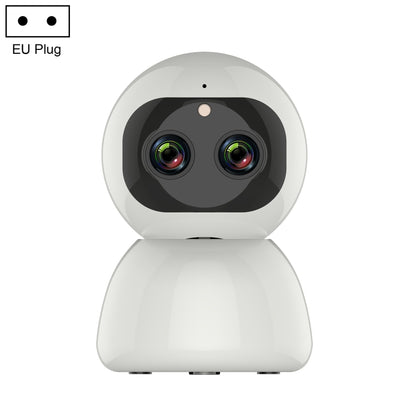 YT48 HD Wireless Indoor Network Shaking Head Binocular Camera, Support Motion Detection & Infrared Night Vision & Micro SD Card, EU Plug by bashfashion