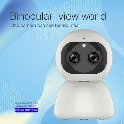 YT48 HD Wireless Indoor Network Shaking Head Binocular Camera, Support Motion Detection & Infrared Night Vision & Micro SD Card, EU Plug by bashfashion