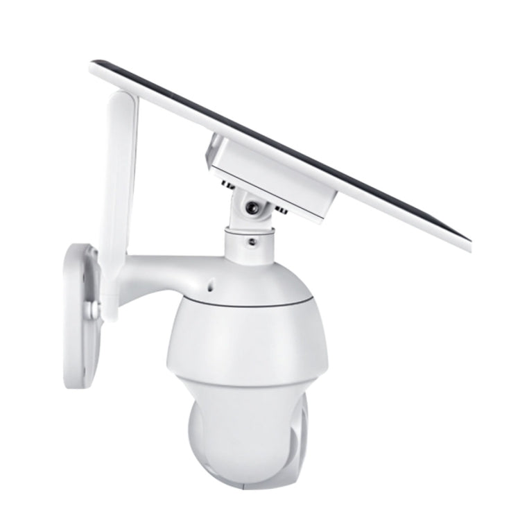 ESCAM QF280 HD 1080P IP66 Waterproof WiFi Solar Panel PT IP Camera with Battery, Support Night Vision / Motion Detection / TF Card / Two Way Audio (White) by ESCAM